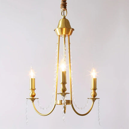 Lustre moderne en laiton pour éclairage intérieur élégant — LZ4X9P