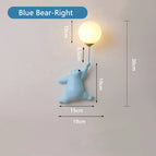 Ours bleu à droite / Lumière chaude