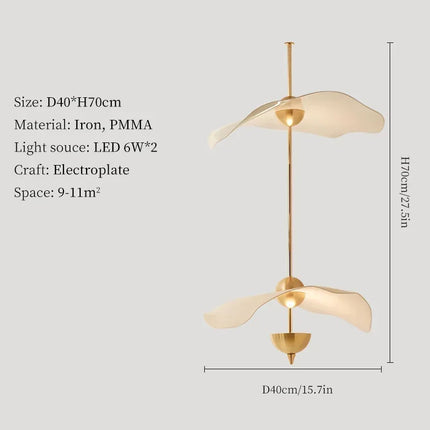 Suspension décorative forme feuille de lotus style nordique — LZ4X9M