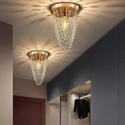Plafonnier LED en bois style bohème à fixation en surface — LZ4X9T1