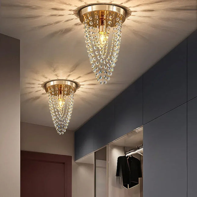 Plafonnier LED en bois style bohème à fixation en surface — LZ4X9T1