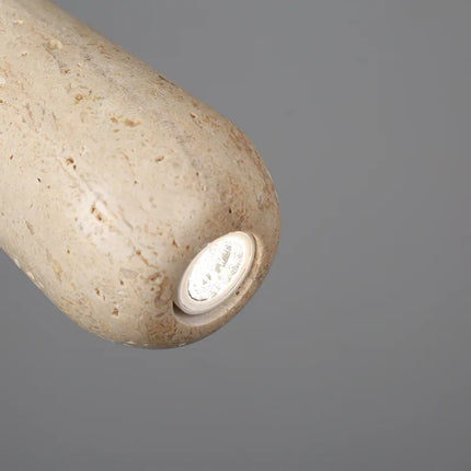 Suspension vintage en pierre naturelle avec éclairage LED intégré — LZ4X9P2