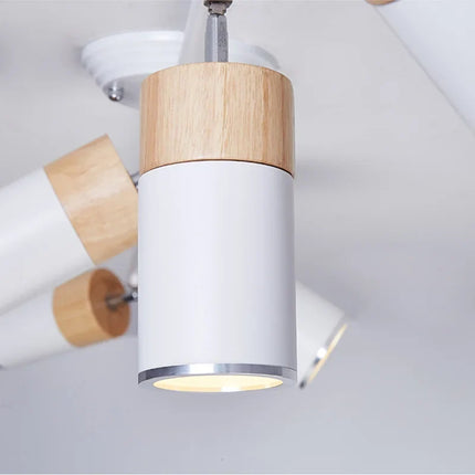 Lustre nordique à bande LED avec spots décoratifs pour intérieur — LZ4X7P9
