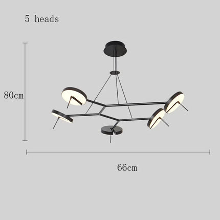 lustre led design nordique pour tables basses de restaurant
