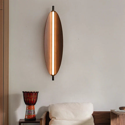 Lustre japonais rétro à motifs feuilles pour salle à manger — LZ4X9T2