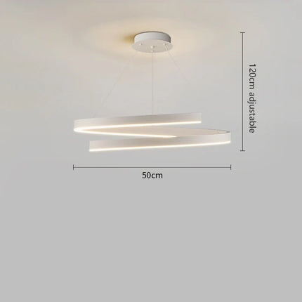 Lustre suspension moderne anneau en fer doré avec LED intégrée — LZ4P9XQ