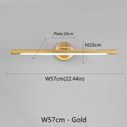 57cm Bronze doré / CHINE / Blanc chaud (2700-3500K)