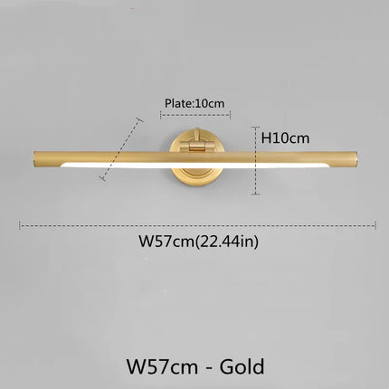 Applique murale LED noire style Américain pour salle de bain et miroir — LZ4X9P2