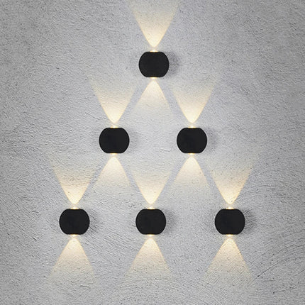 Applique murale LED hémisphérique quatre faces pour extérieur et balcon — LZ4X9QJ
