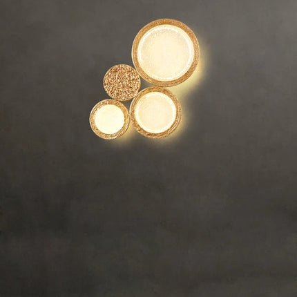 Applique murale LED en cuivre avec miroir décoratif magique — LZ4M9XQ