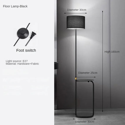 Lampadaire minimaliste avec interrupteur à pied multifonction — LZ7XQ2
