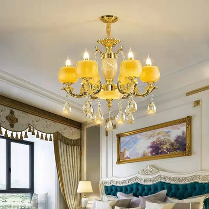 Lustre suspension rétro en alliage de zinc pour ambiance chaleureuse — LZ4X9M2