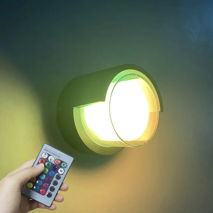 Applique murale LED extérieure intelligente à double abat-jour acrylique — LZ4T9XQ