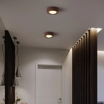 Plafonnier LED en noyer et frêne pour décoration intérieure — LZ4X9T