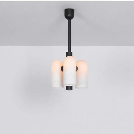 Lustre suspension en verre laiteux au design moderne élégant — LZ4X9J
