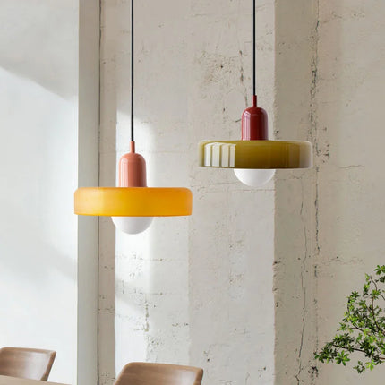Lustre suspendu en verre coloré pour intérieur moderne — LZ5QW9