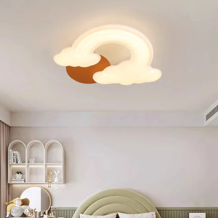 Plafonnier décoratif nuage arc-en-ciel pour enfant, style moderne — LZ4X9Q2