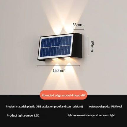 Applique murale LED solaire étanche pour extérieur jardin et rue — LZ5T9Q2
