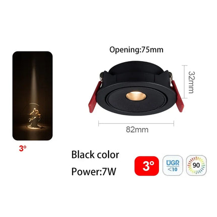 Spot LED ultra fin à faisceau orientable pour éclairage intérieur — LZ4P9XJ