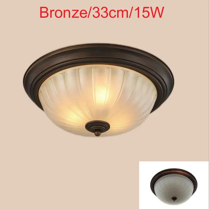 Plafonnier rond LED or, noir et bronze avec verre dépoli pour salon et cuisine — LZ4X9T