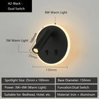 A2 / Blanc chaud (2700-3500K) / LED 3W et 8W