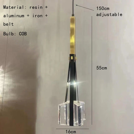 Suspension réglable en résine et cuir artificiel — LZ4D7XQ