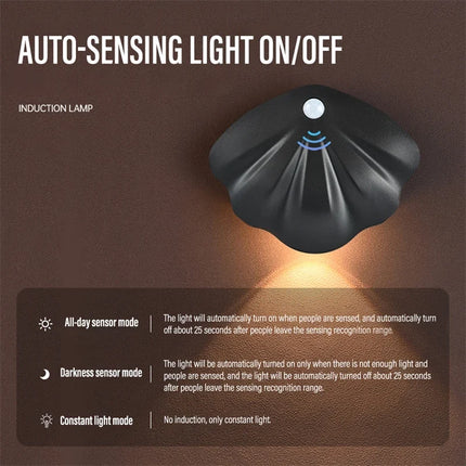 Applique murale LED sans fil avec capteur de mouvement et recharge USB — LZ4X9P