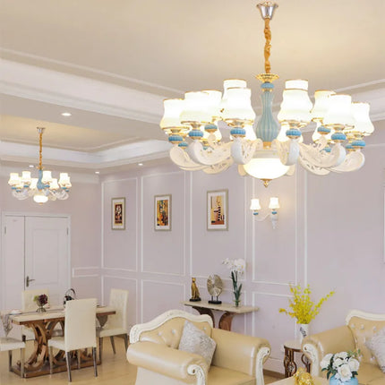 Lustre moderne en céramique pour éclairage intérieur élégant — LZ4P9X2