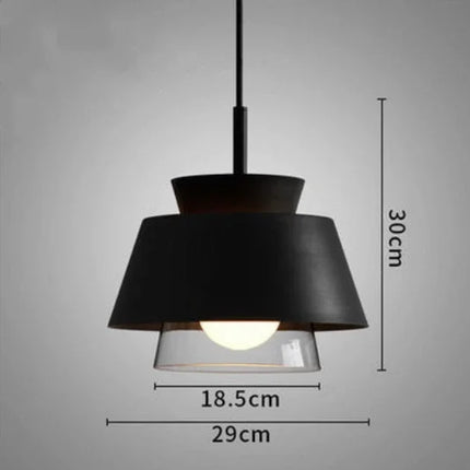 Suspension décorative en verre et fer style nordique pour intérieur — LZ4M9X2