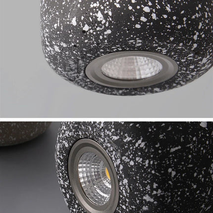 Suspension LED industrielle en ciment au style nordique — LZ4G7T9