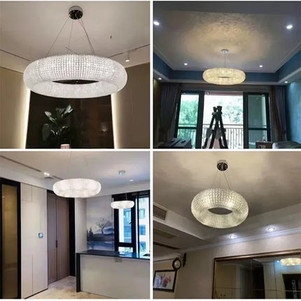 Lustre suspension moderne en cristal pour salon — LZ4X9P2