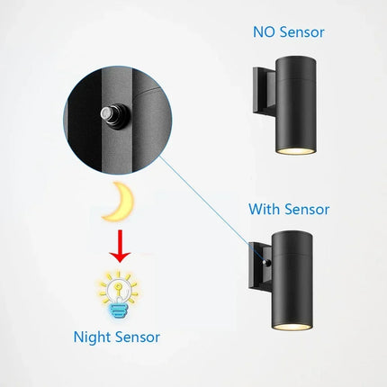 Applique murale LED étanche avec détecteur pour intérieur et extérieur — LZ4X9P2