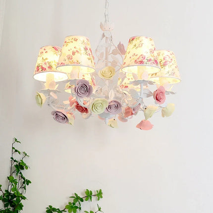 Lustre LED en céramique au style nordique rétro pour éclairage élégant — LZ4P9XJ