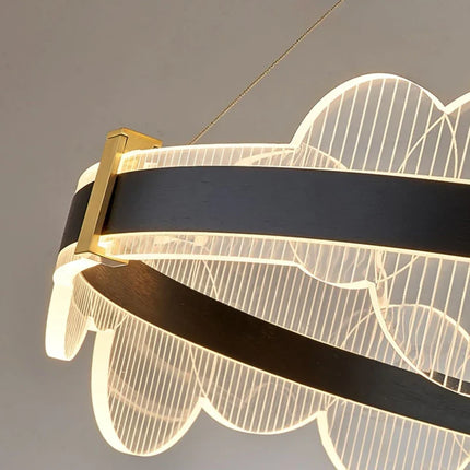 Lustre acrylique avec télécommande et intensité réglable pour intérieur — LZ4P9XQ