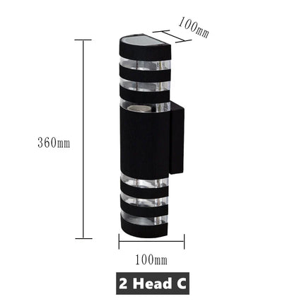 Applique murale LED demi-cercle pour éclairage extérieur design — LZ4X9Q2
