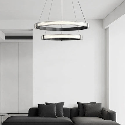 suspension circulaire de luxe postmoderne pour décoration intérieure élégante