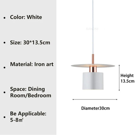 Suspension moderne E27 pour salon, salle à manger et chambre — LZ4X9T