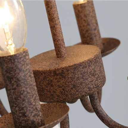 Lustre vintage en bois massif pour intérieur élégant — LZ4P9XQ