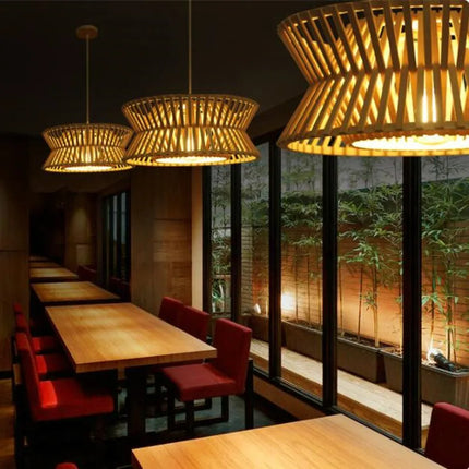 Lustre suspension en bois massif style nord-européen pour intérieur — LZ4X9T2