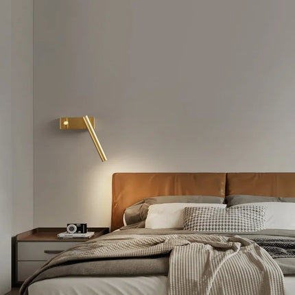 Applique murale en cuivre avec interrupteur rotatif intégré — LZ4X9T