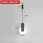 Modèle C Noir / Lumière froide 6000K