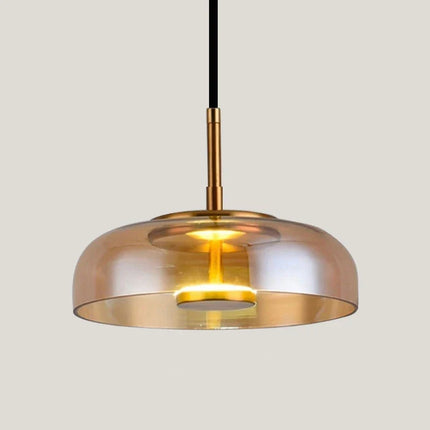 Suspension en verre fumé transparent style nordique pour hôtel et café — LZ4P9X