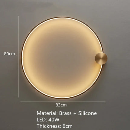 Applique murale LED en laiton style Art déco pour intérieur contemporain — LZ4X9Q2