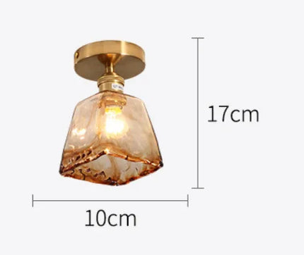 Lustre en verre teinté pour éclairage nordique élégant — LZ4P9XJ