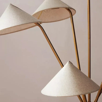 Suspension Wabi-sabi en tissu style japonais pour salon et cuisine LED — LZ4X9P2