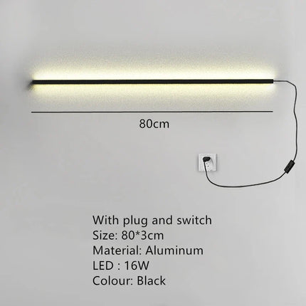 applique murale led cuboïde minimaliste en aluminium avec télécommande gradation