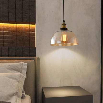 Suspension vintage en verre fumé pour loft et restaurant — LZ4X9P