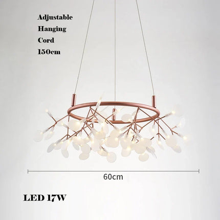 Lustre LED créatif en acier inoxydable et acrylique pour intérieur — LZ4X9P