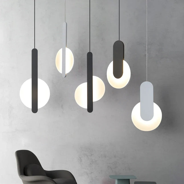lampe suspension scandinave moderne led long câble