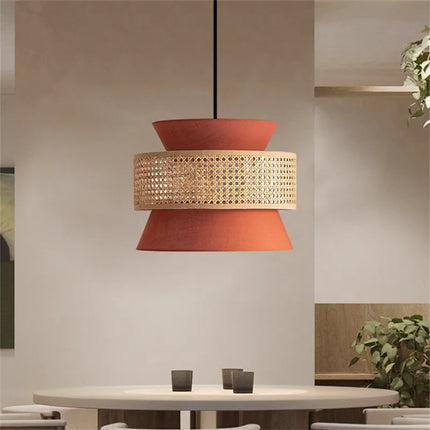 Suspension en rotin tissé main style cannage chinois — LZ4P9X2